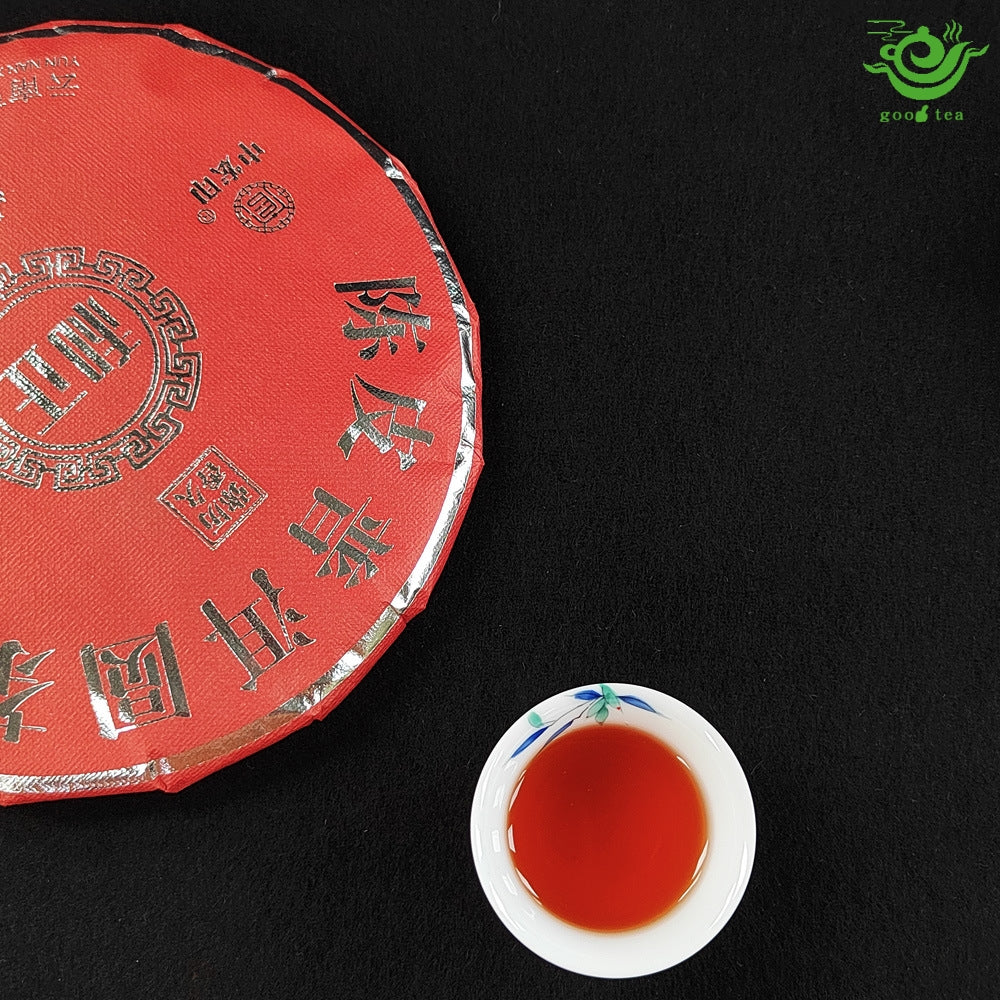 5 years old of mandarin cooked pu erh cake 357gram